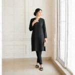 Lylatul dress styled evening look — heels and clutch for Ramadan or Eid