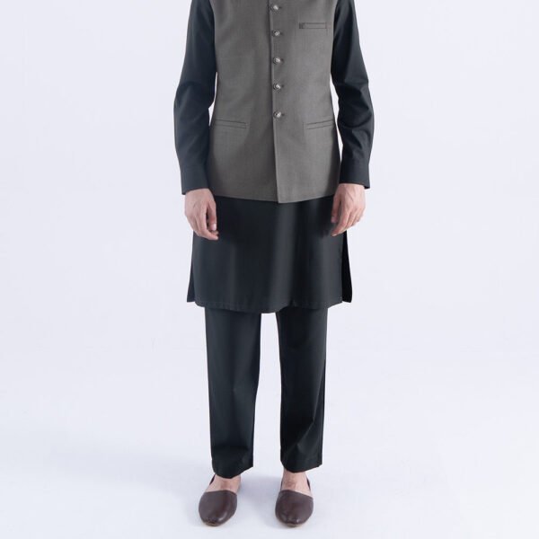 Lylatul Luxurious Olive Blended Waistcoat