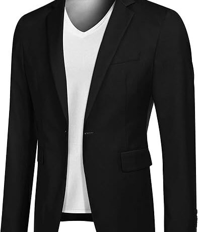 Lylatul Black Casual Blazer Smart Sleek Versatile Coat