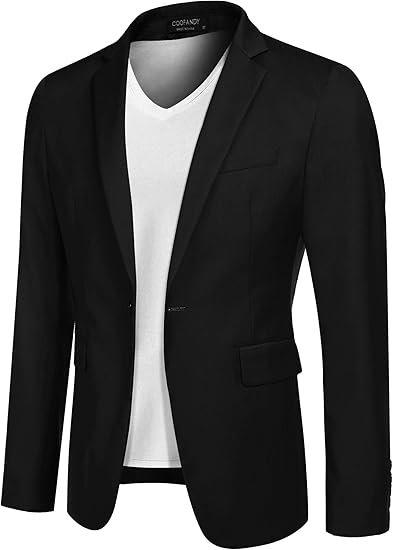 Lylatul Black Casual Blazer Smart Sleek Versatile Coat