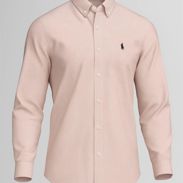 Lylatul Pink Pinstripe Formal Shirt for Men Refined Sophisticated Look
