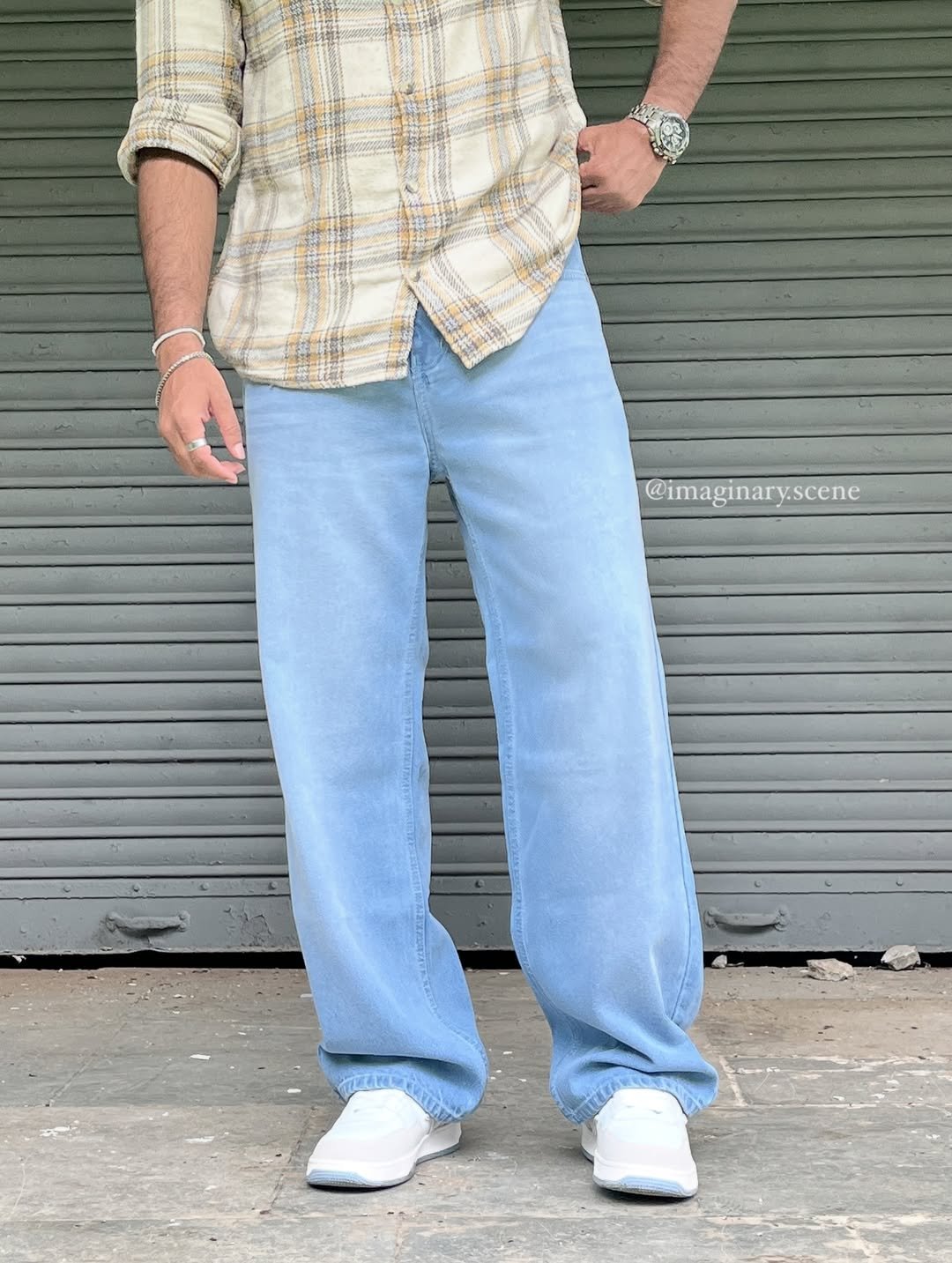 Lylatul Frosted Sky Unisex Baggy Fit Jeans Lylatul Frosted Sky Unisex Baggy Fit Jeans