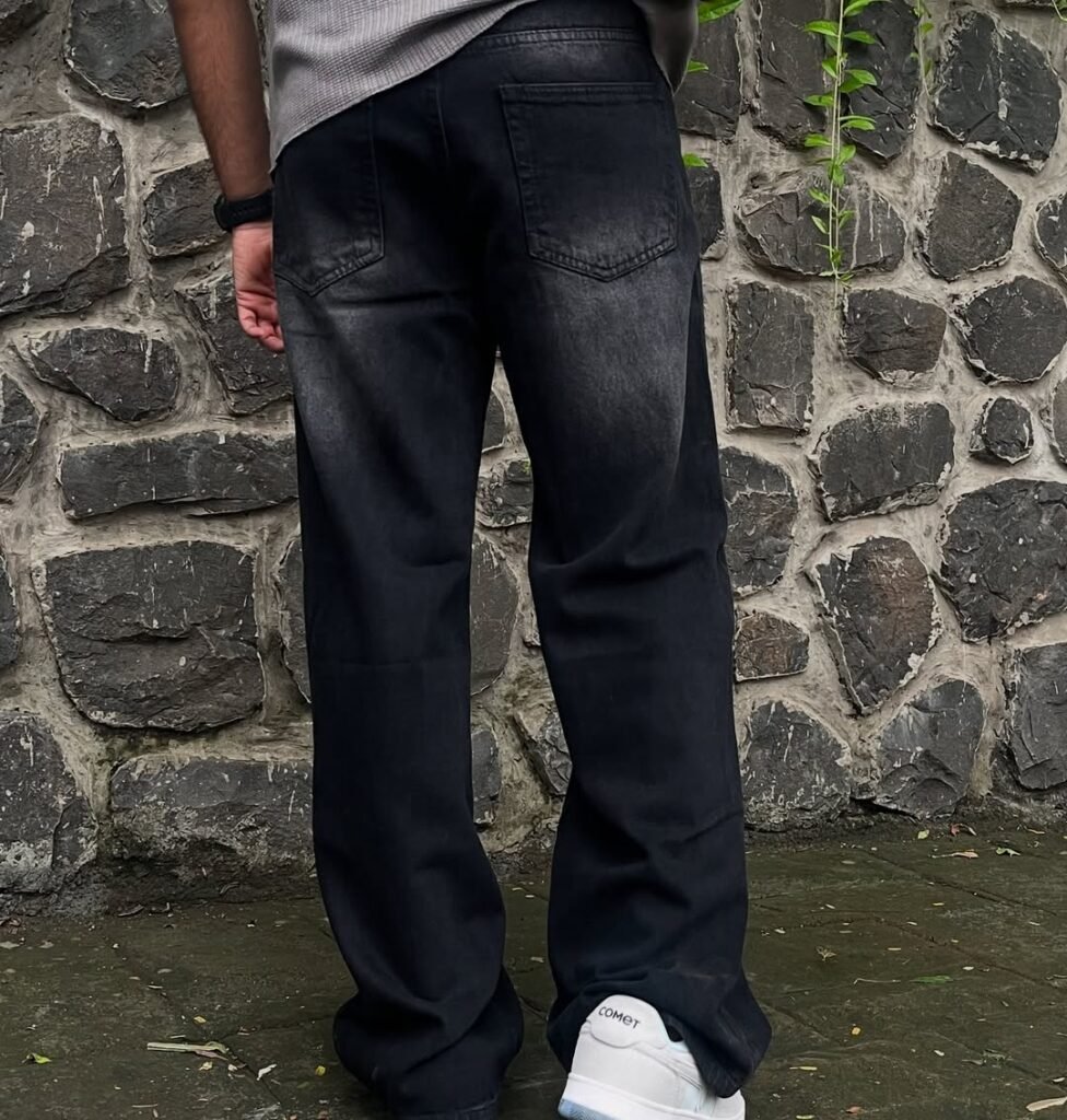 Lylatul Graphite Unisex Baggy Fit Jeans