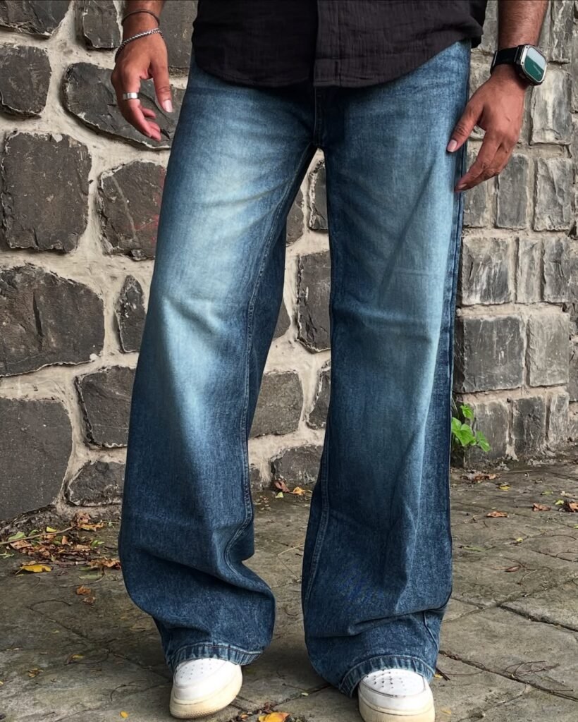 Lylatul Thundering Blue Unisex Jeans Bold Wash Relaxed Vibe All Day Statement